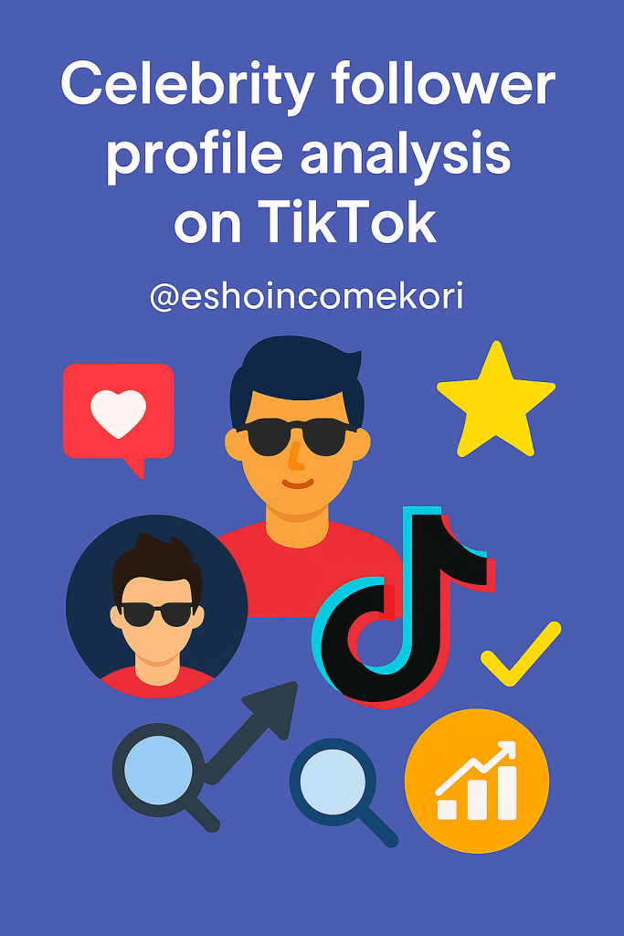 Celebrity follower profile analysis on TikTok