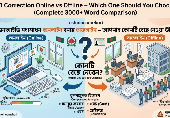 NID Correction Online vs Offline – Which One Should You Choose? (Complete 3000+ Word Comparison)