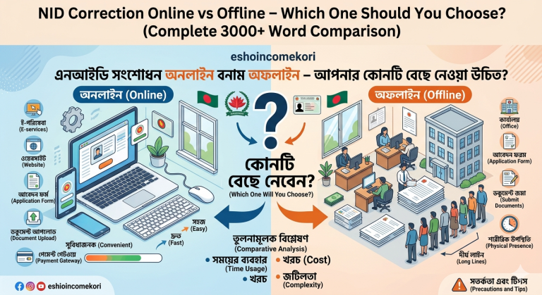 NID Correction Online vs Offline – Which One Should You Choose? (Complete 3000+ Word Comparison)