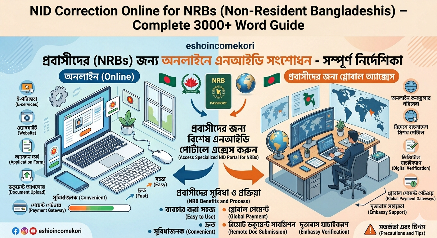 NID Correction Online for NRBs (Non-Resident Bangladeshis) – Complete 3000+ Word Guide
