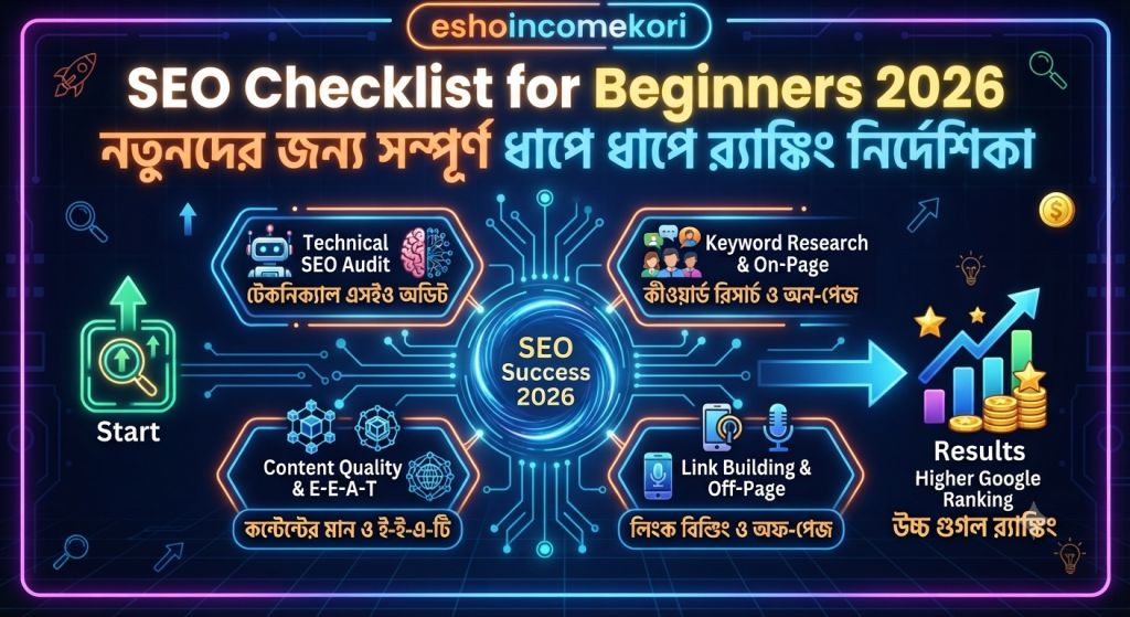 SEO Checklist for Beginners 2026 – Complete Step by Step Ranking Guide