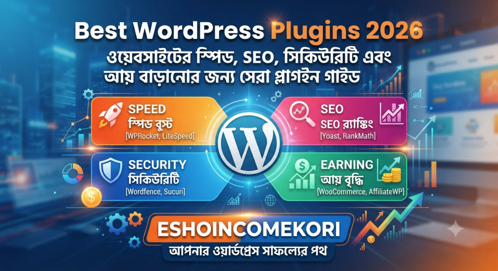 Best WordPress Plugins 2026: ওয়েবসাইটের স্পিড, SEO, সিকিউরিটি এবং আয় বাড়ানোর জন্য সেরা প্লাগইন গাইড