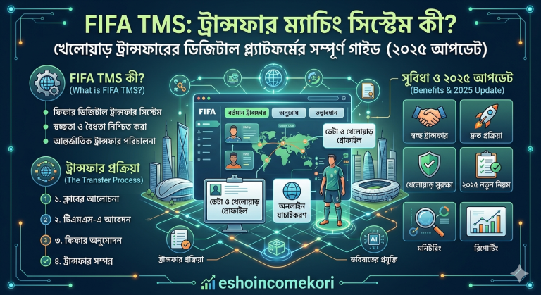 FIFA TMS: ট্রান্সফার ম্যাচিং সিস্টেম কী? খেলোয়াড় ট্রান্সফারের ডিজিটাল প্ল্যাটফর্মের সম্পূর্ণ গাইড (২০২৫ আপডেট)