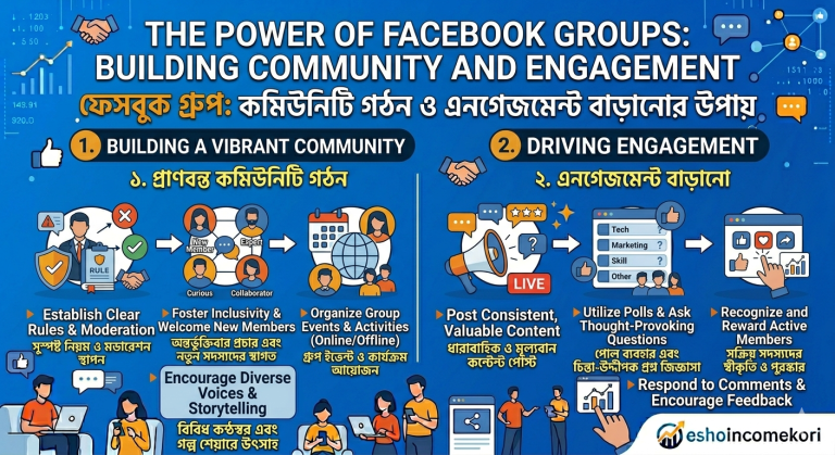 The Power of Facebook Groups: Building Community and Engagement ফেসবুক গ্রুপ: কমিউনিটি গঠন ও এনগেজমেন্ট বাড়ানোর উপায়