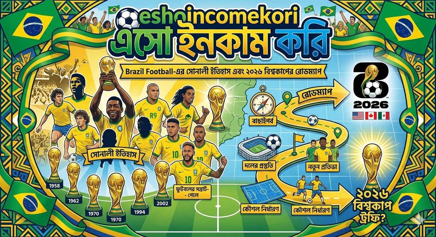 Brazil Football-এর সোনালী ইতিহাস এবং ২০২৬ বিশ্বকাপের রোডম্যাপ