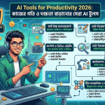 AI Tools for Productivity 2026: কাজের গতি ও দক্ষতা বাড়ানোর সেরা AI টুলস