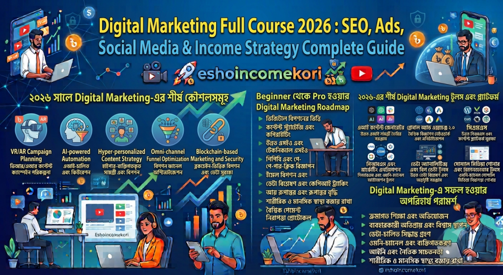 Digital Marketing Full Course 2026 : SEO, Ads, Social Media & Income Strategy Complete Guide