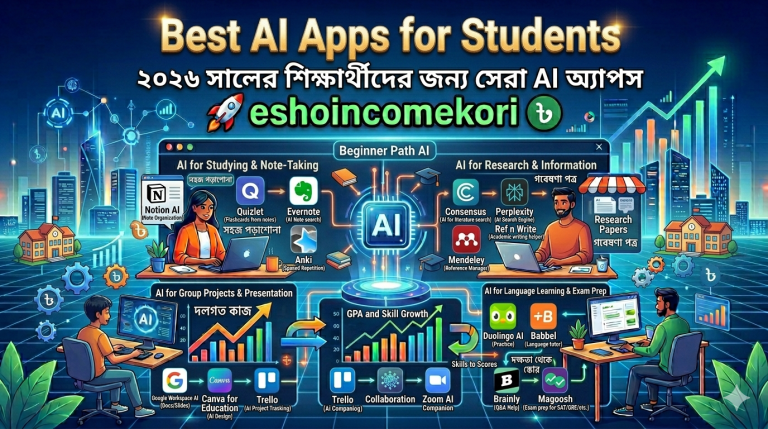 Best AI Apps for Students: ২০২৬ সালের শিক্ষার্থীদের জন্য সেরা AI অ্যাপস