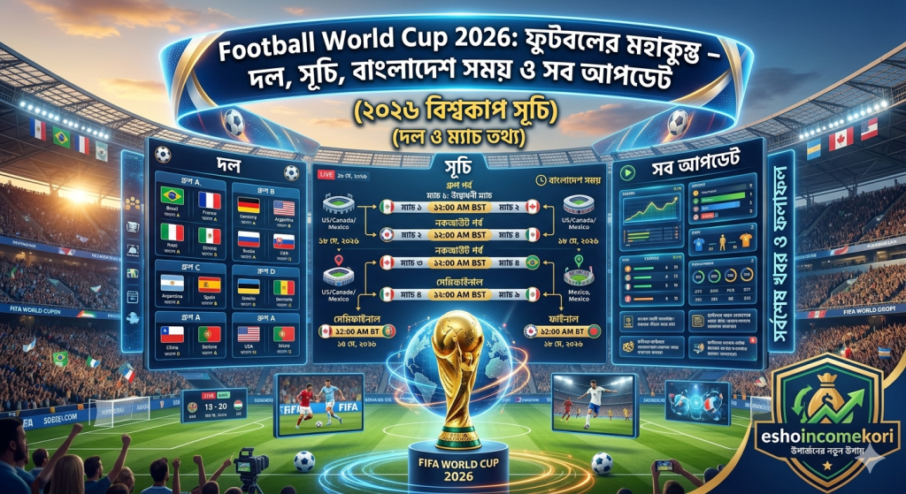 Football World Cup 2026: ফুটবলের মহাকুম্ভ – দল, সূচি, বাংলাদেশ সময় ও সব আপডেট