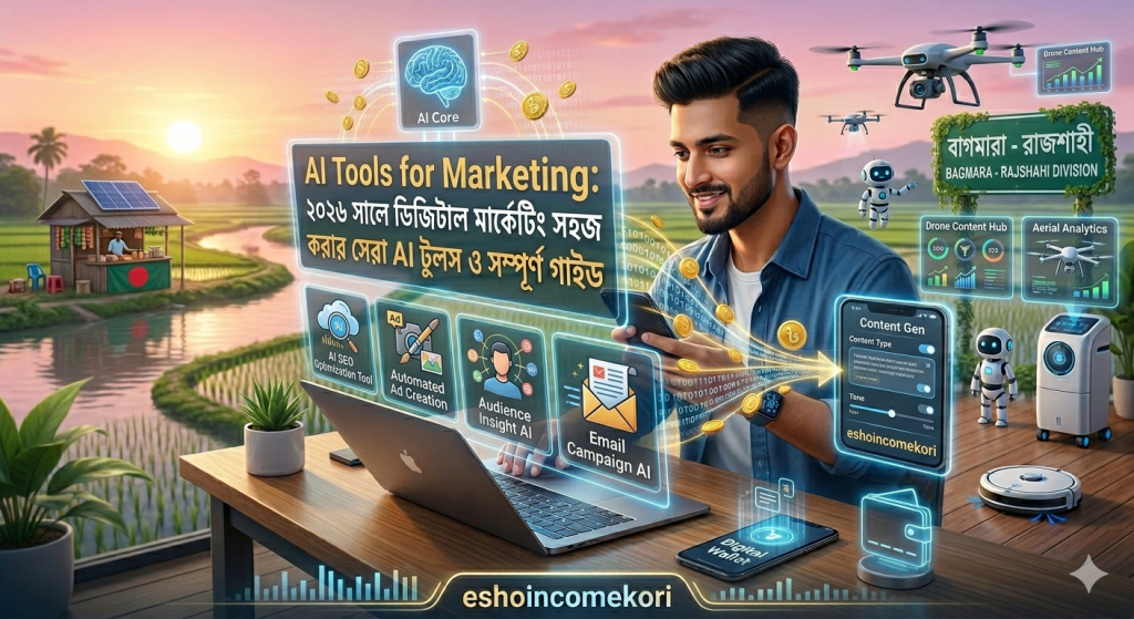AI Tools for Marketing: ২০২৬ সালে ডিজিটাল মার্কেটিং সহজ করার সেরা AI টুলস ও সম্পূর্ণ গাইড