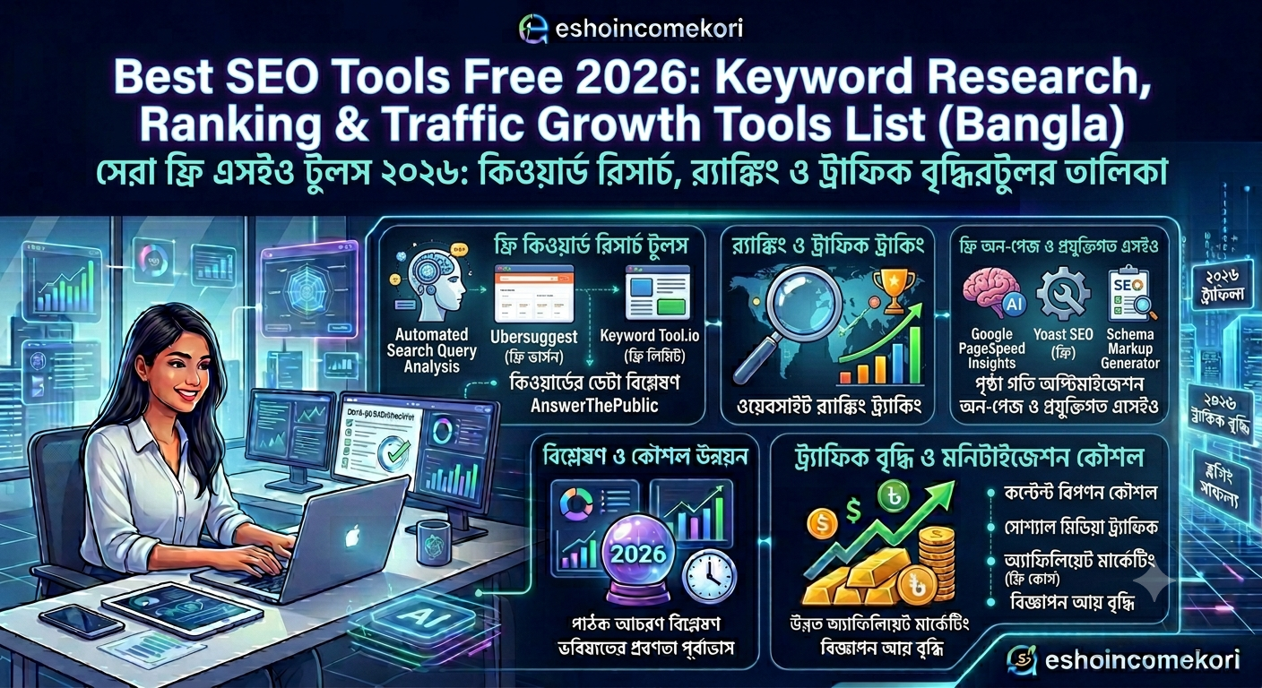 Best SEO Tools Free 2026: Keyword Research, Ranking & Traffic Growth Tools List (Bangla)