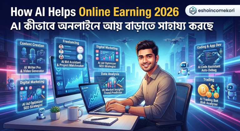 How AI Helps Online Earning 2026: AI কীভাবে অনলাইনে আয় বাড়াতে সাহায্য করছে