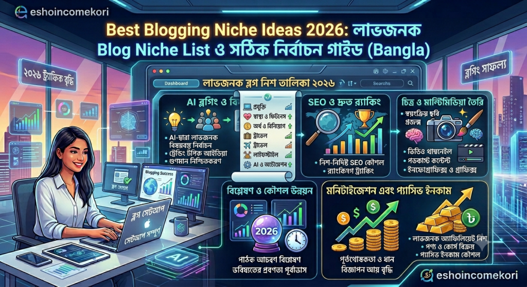 Best Blogging Niche Ideas 2026: লাভজনক Blog Niche List ও সঠিক নির্বাচন গাইড (Bangla)
