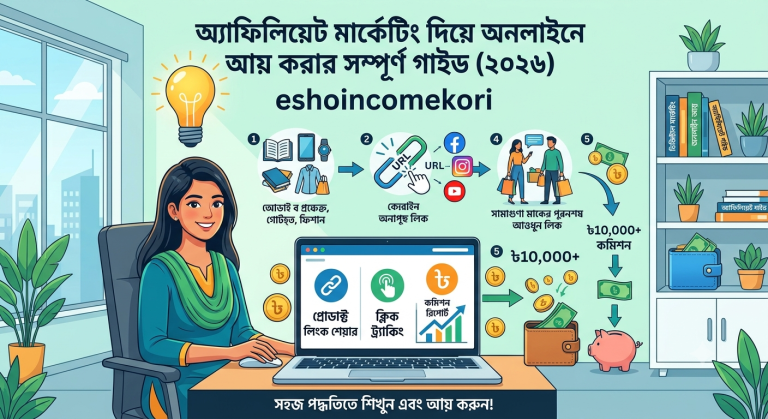 অ্যাফিলিয়েট মার্কেটিং দিয়ে অনলাইনে আয় করার সম্পূর্ণ গাইড (২০২৬)