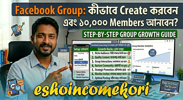 Facebook Group: কীভাবে Create করবেন এবং ১০,০০০ Members আনবেন?Facebook Group: কীভাবে Create করবেন এবং ১০,০০০ Members আনবেন?