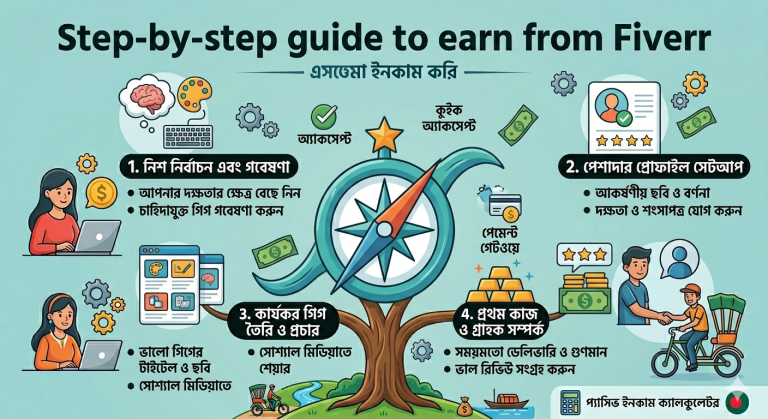 Step by step guide to earn from Fiverr