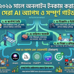 AI Apps for Income: ২০২৬ সালে অনলাইন ইনকাম করার সেরা AI অ্যাপস ও সম্পূর্ণ গাইড