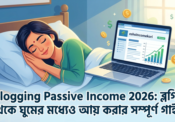 Blogging Passive Income 2026: ব্লগিং থেকে ঘুমের মধ্যেও আয় করার সম্পূর্ণ গাইড