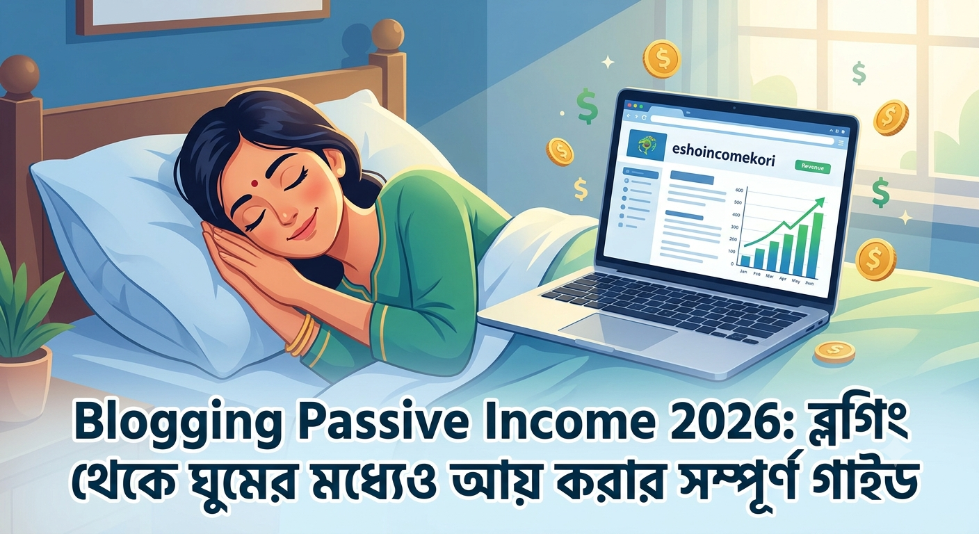 Blogging Passive Income 2026: ব্লগিং থেকে ঘুমের মধ্যেও আয় করার সম্পূর্ণ গাইড
