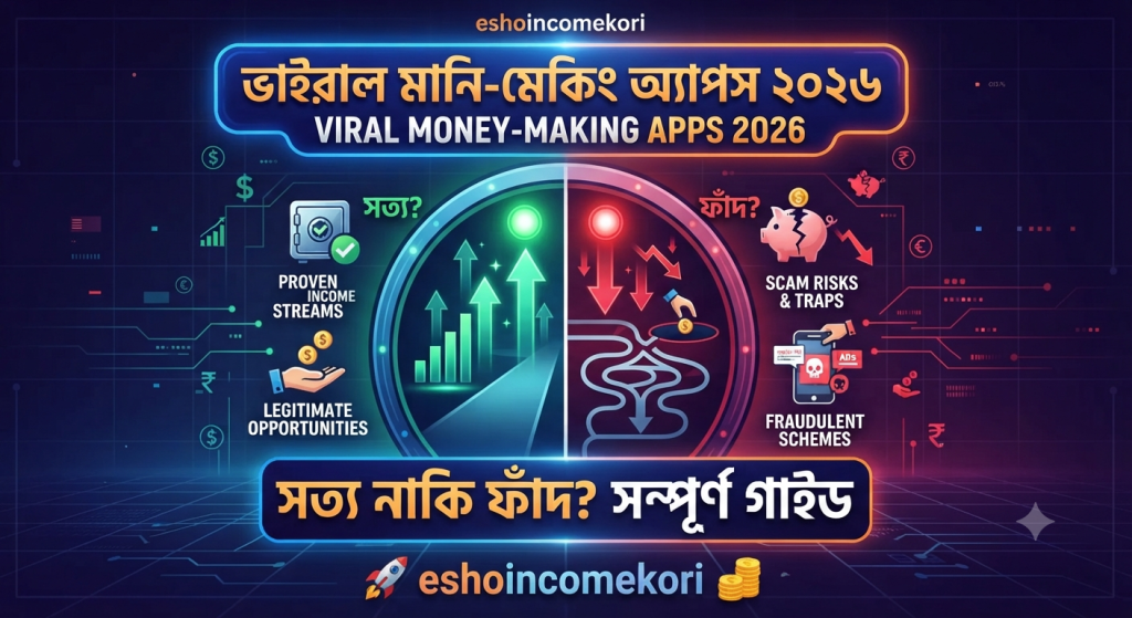 Viral Money-Making Apps 2026 – সত্য নাকি ফাঁদ? সম্পূর্ণ গাইড