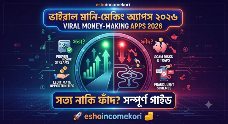 Viral Money-Making Apps 2026 – সত্য নাকি ফাঁদ? সম্পূর্ণ গাইড