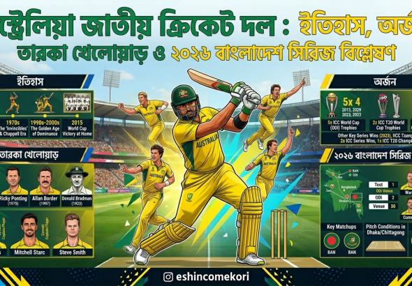 australia national cricket team: ইতিহাস, অর্জন, তারকা খেলোয়াড় ও ২০২৬ বাংলাদেশ সিরিজ বিশ্লেষণ