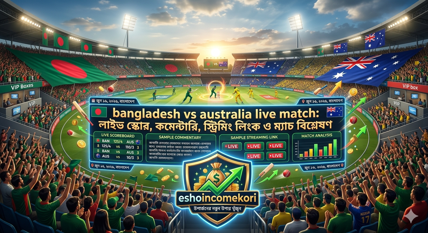  bangladesh vs australia live match: লাইভ স্কোর, কমেন্টারি, স্ট্রিমিং লিংক ও ম্যাচ বিশ্লেষণ