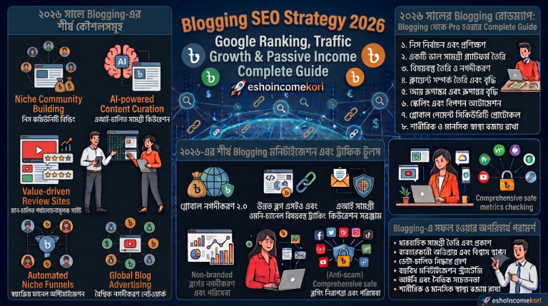 Blogging SEO Strategy 2026 : Google Ranking, Traffic Growth & Passive Income Complete Guide