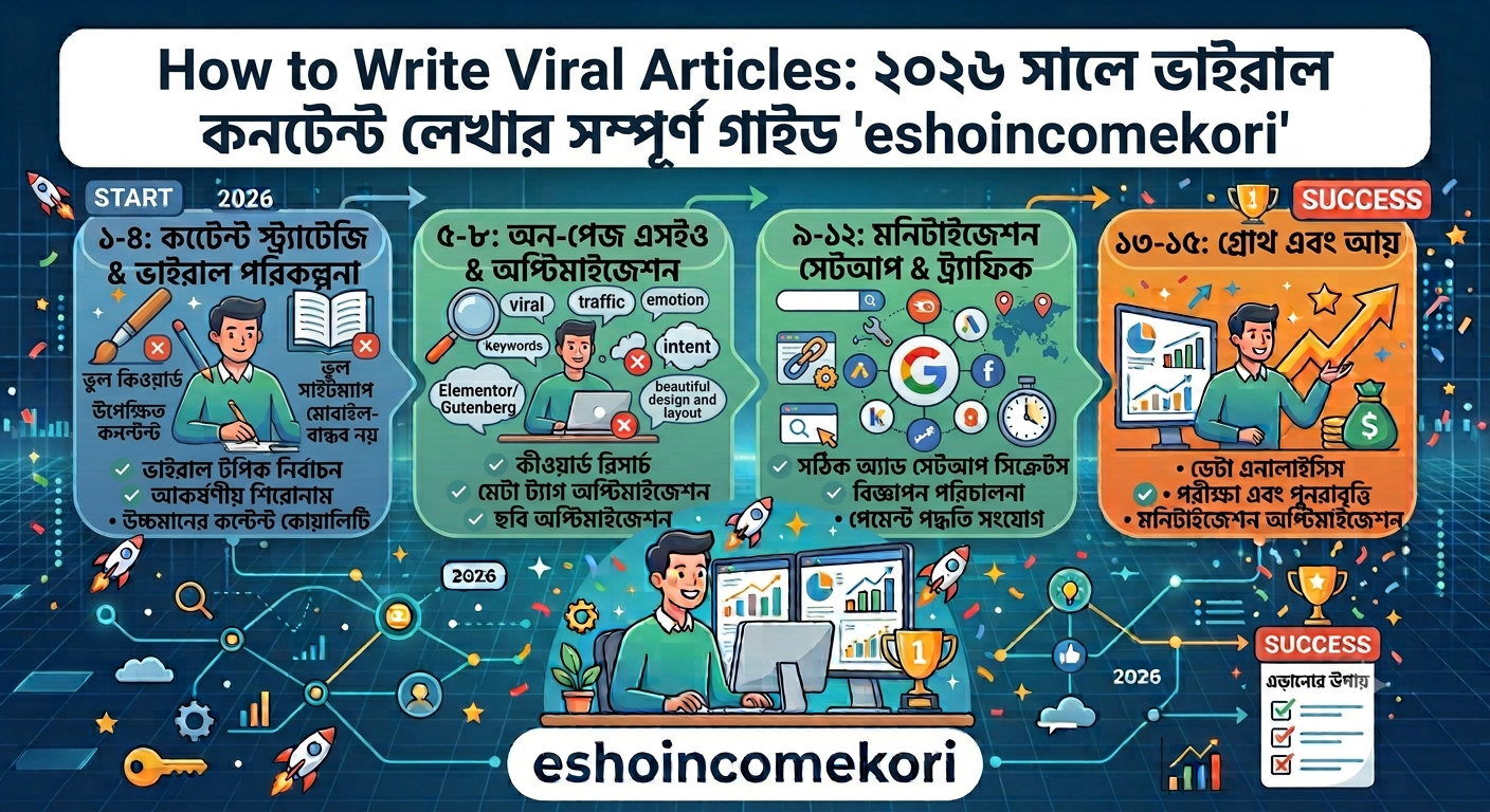 How to Write Viral Articles: ২০২৬ সালে ভাইরাল কনটেন্ট লেখার সম্পূর্ণ গাইড
