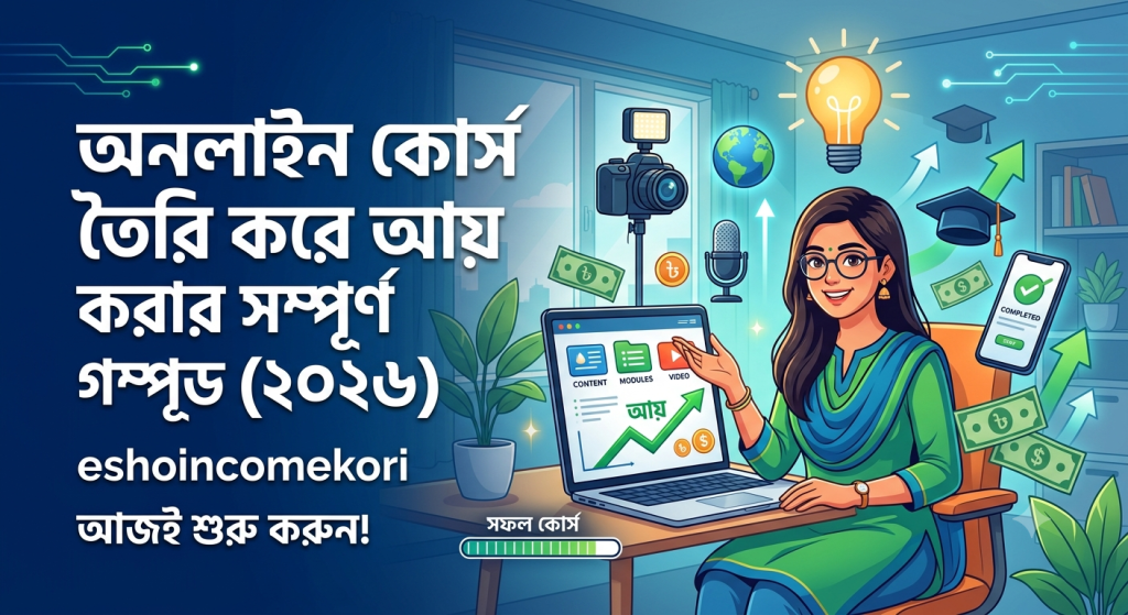 অনলাইন কোর্স তৈরি করে আয় করার সম্পূর্ণ গাইড (২০২৬)