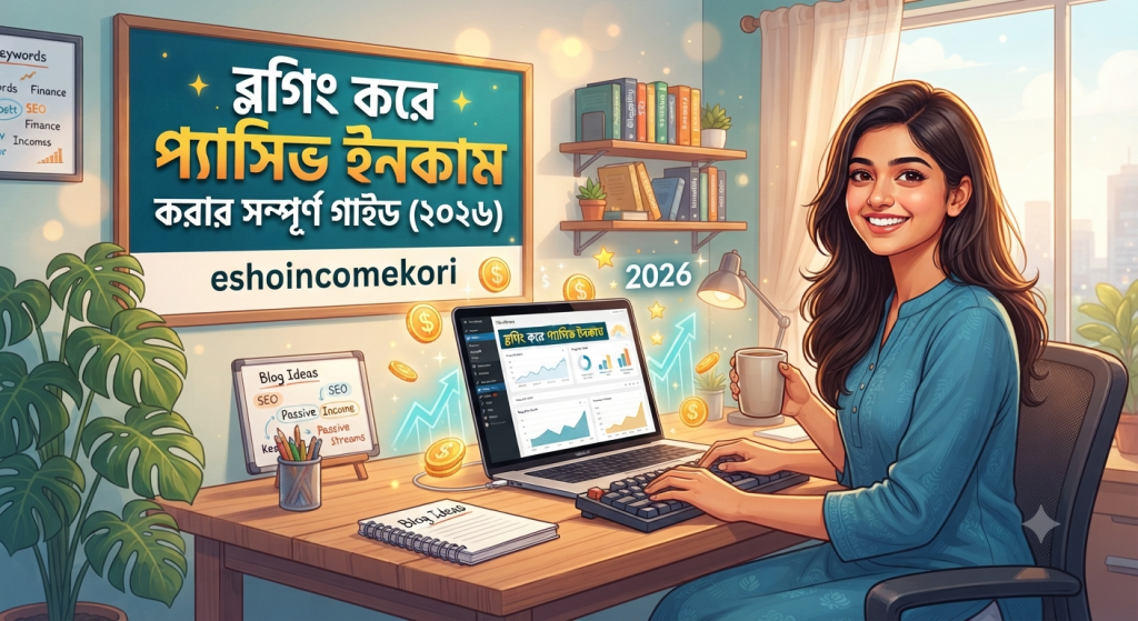 ব্লগিং করে প্যাসিভ ইনকাম করার সম্পূর্ণ গাইড (২০২৬)