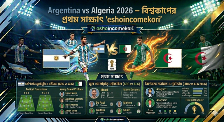 Argentina vs Algeria 2026 – বিশ্বকাপের প্রথম সাক্ষাৎ