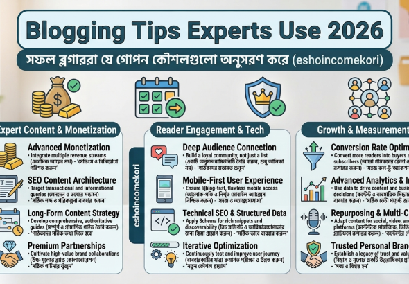 Blogging Tips Experts Use 2026: সফল ব্লগাররা যে গোপন কৌশলগুলো অনুসরণ করে