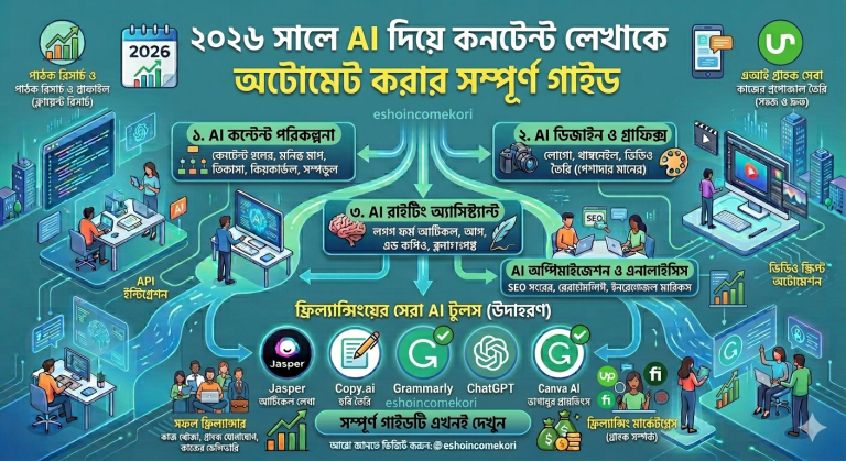 AI Writing Automation Guide: ২০২৬ সালে AI দিয়ে কনটেন্ট লেখাকে অটোমেট করার সম্পূর্ণ গাইড
