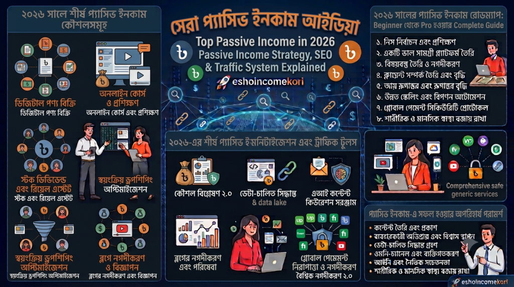 ২০২৬ সালে সেরা প্যাসিভ ইনকাম আইডিয়া