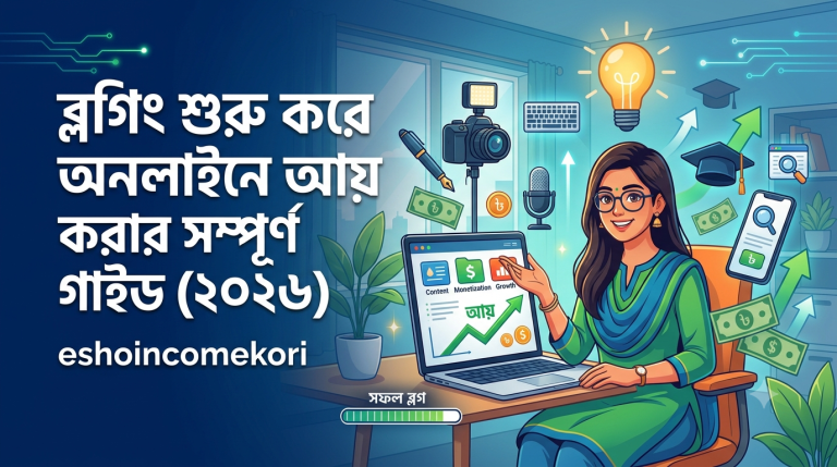 ব্লগিং শুরু করে অনলাইনে আয় করার সম্পূর্ণ গাইড (২০২৬)