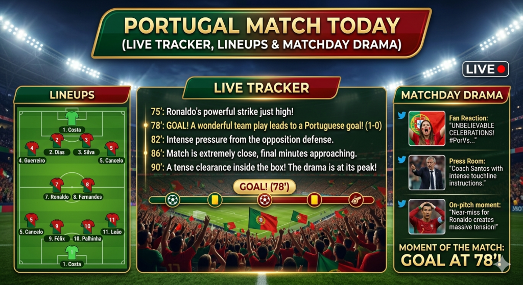  Portugal Match Today (Live Tracker, Lineups & Matchday Drama)