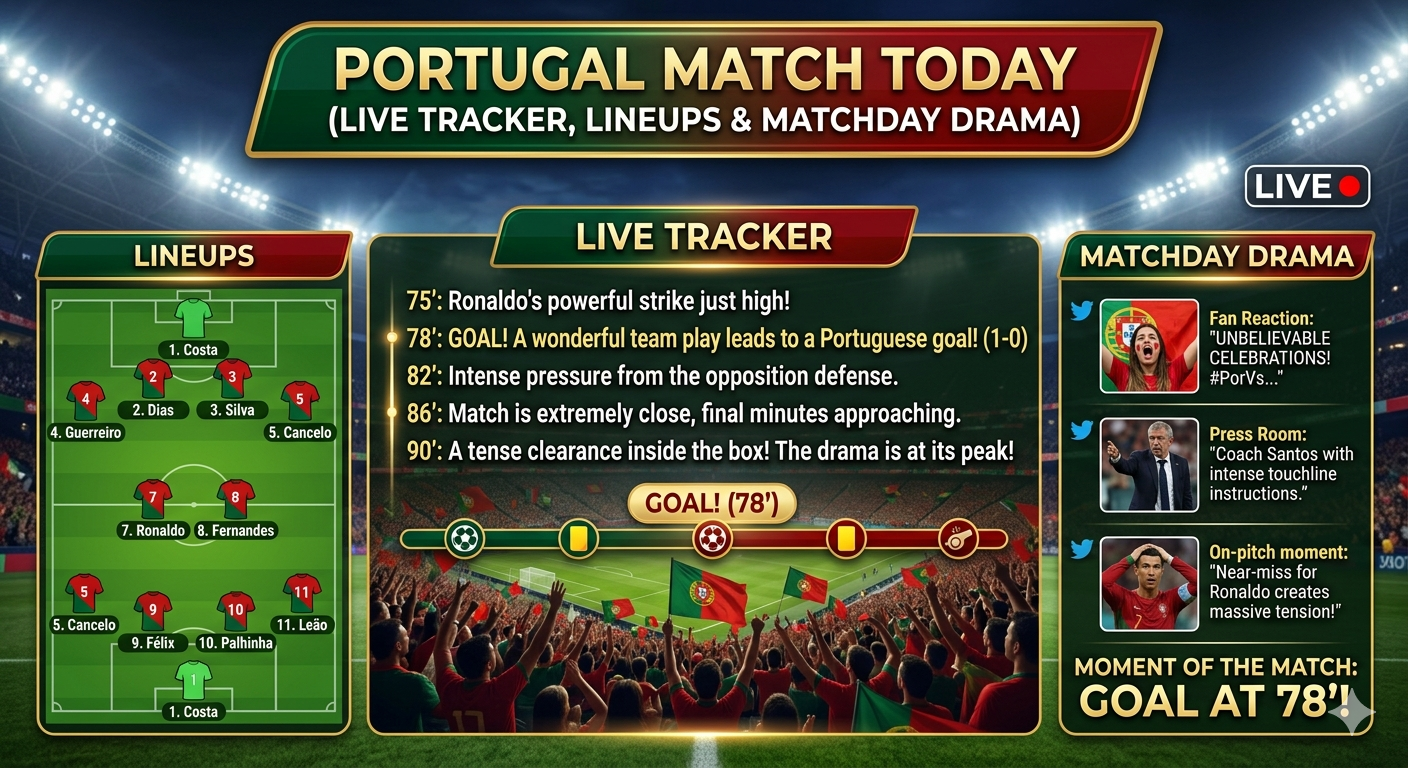  Portugal Match Today (Live Tracker, Lineups & Matchday Drama)