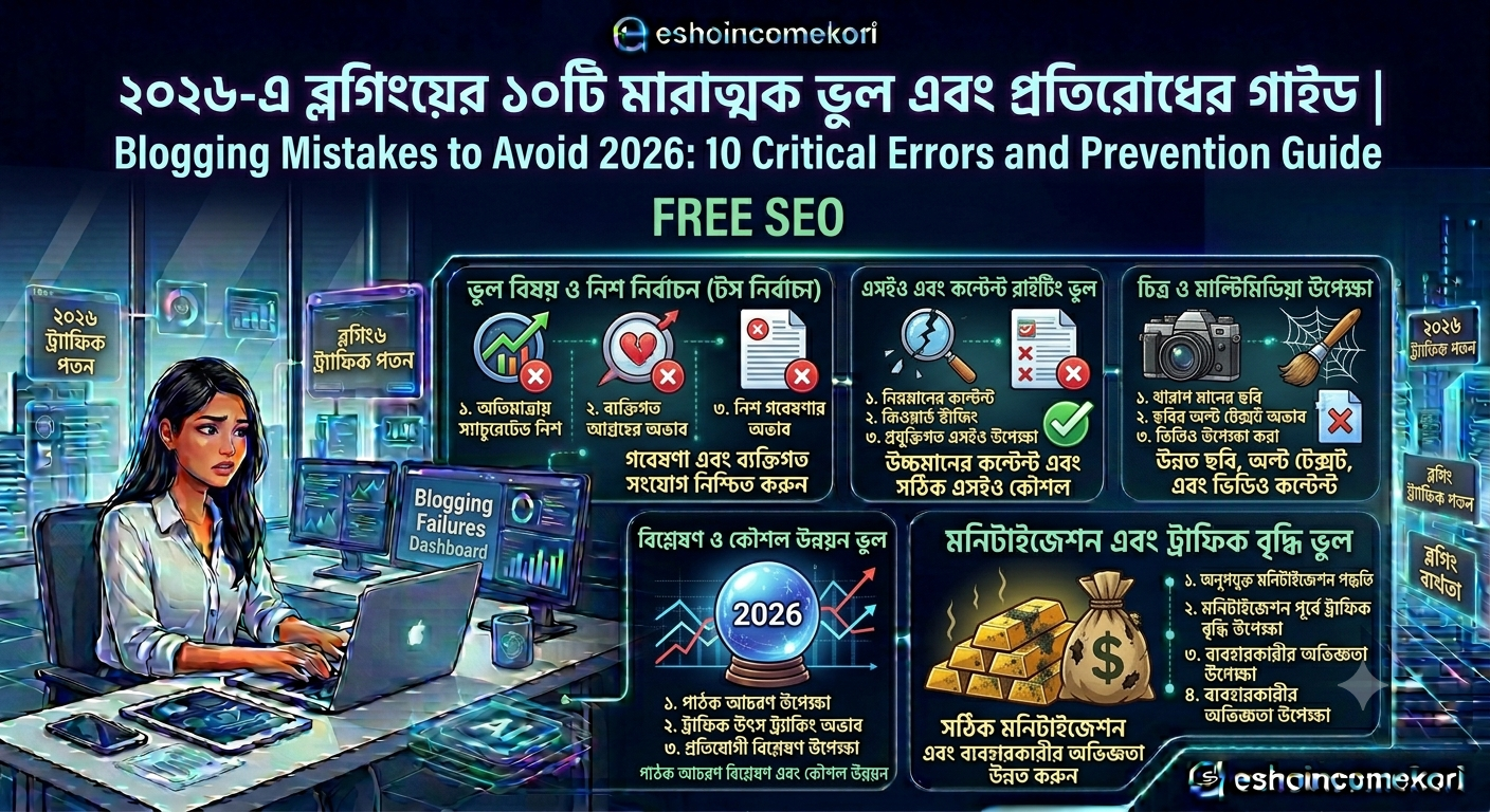 Blogging Mistakes to Avoid 2026: Common SEO & Content Errors That Kill Your Website Growth (Bangla Guide)