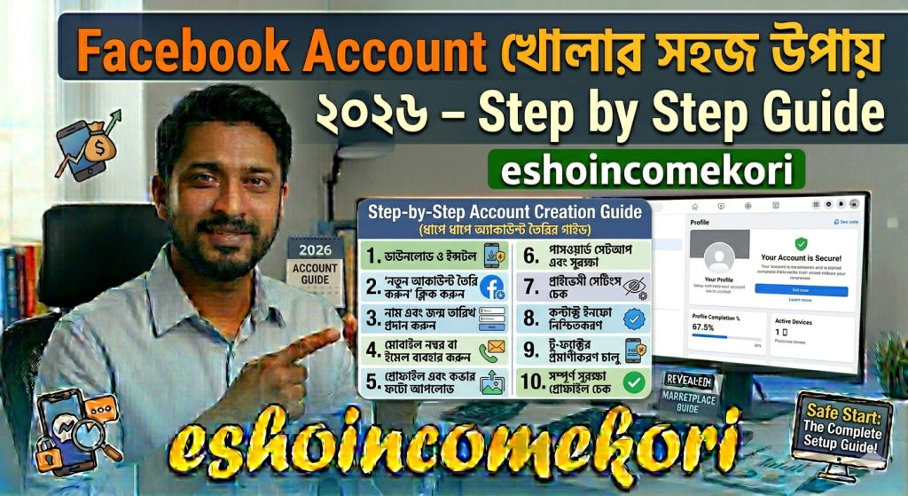 Facebook Account খোলার সহজ উপায় ২০২৬ – Step by Step Guide
