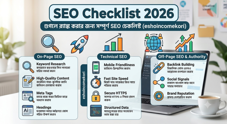SEO Checklist 2026: গুগলে র‍্যাঙ্ক করার জন্য সম্পূর্ণ SEO চেকলিস্ট