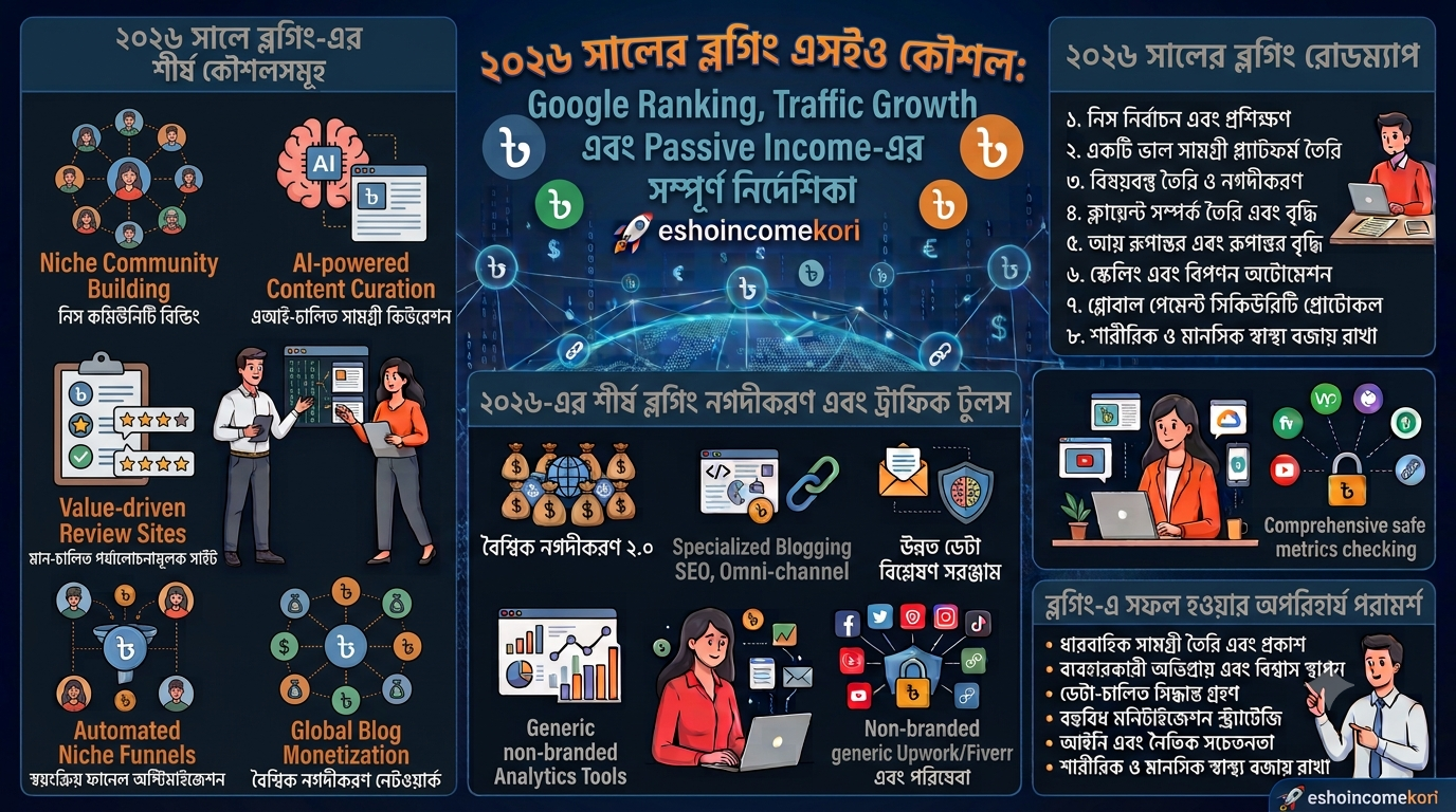 Blogging SEO Strategy 2026 : Google Ranking, Traffic Growth & Passive Income Complete Guide