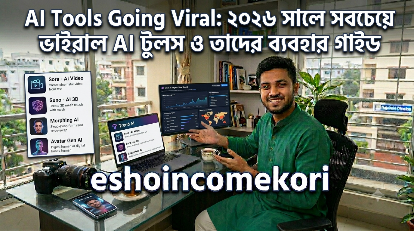 AI Tools Going Viral: ২০২৬ সালে সবচেয়ে ভাইরাল AI টুলস ও তাদের ব্যবহার গাইড