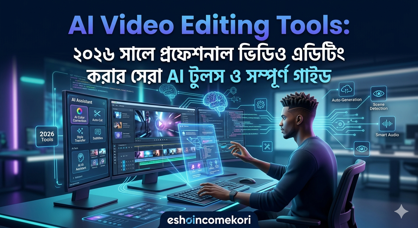 AI Video Editing Tools: ২০২৬ সালে প্রফেশনাল ভিডিও এডিটিং করার সেরা AI টুলস ও সম্পূর্ণ গাইড