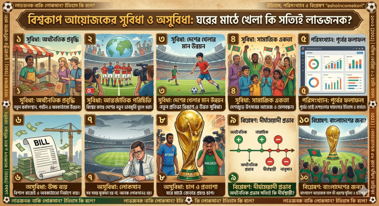 বিশ্বকাপ আয়োজকের সুবিধা ও অসুবিধা