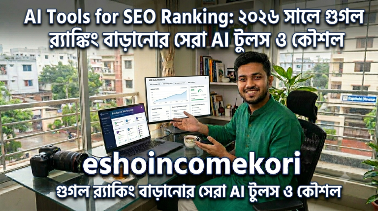 AI Tools for SEO Ranking: ২০২৬ সালে গুগল র‌্যাঙ্কিং বাড়ানোর সেরা AI টুলস ও কৌশল