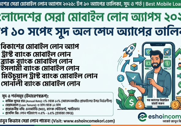 বাংলাদেশের সেরা মোবাইল লোন অ্যাপস ২০২৬: টপ ১০ অ্যাপের তালিকা, সুদ ও শর্ত | Best Mobile Loan Apps