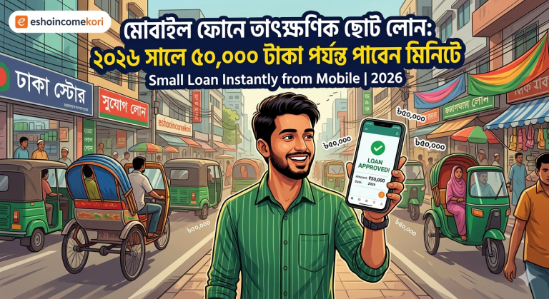 মোবাইল ফোনে তাৎক্ষণিক ছোট লোন: ২০২৬ সালে ৫০,০০০ টাকা পর্যন্ত পাবেন মিনিটে | Small Loan Instantly from Mobile