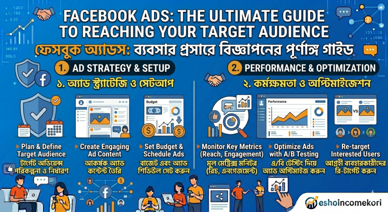 Facebook Ads: The Ultimate Guide to Reaching Your Target Audience ফেসবুক অ্যাডস: ব্যবসার প্রসারে বিজ্ঞাপনের পূর্ণাঙ্গ গাইড