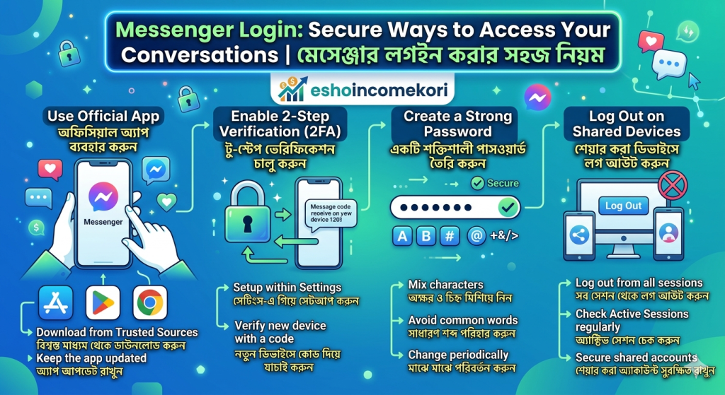 Messenger Login: Secure Ways to Access Your Conversations | মেসেঞ্জার লগইন করার সহজ নিয়ম